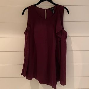 White House Black Market Maroon Tank